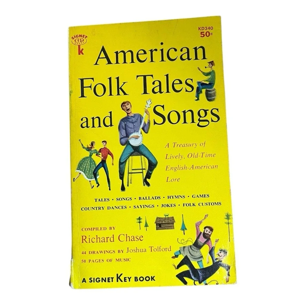 American Folk Tales & Songs compiled by Richard Chase Signet Key Book Paperback